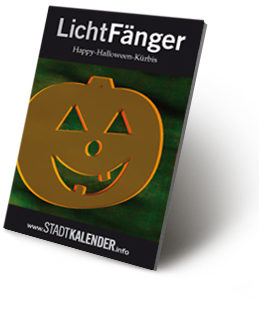 russigdesign Werbeagentur in Beckum – Happy-Halloween-Kürbis als LichtFänger